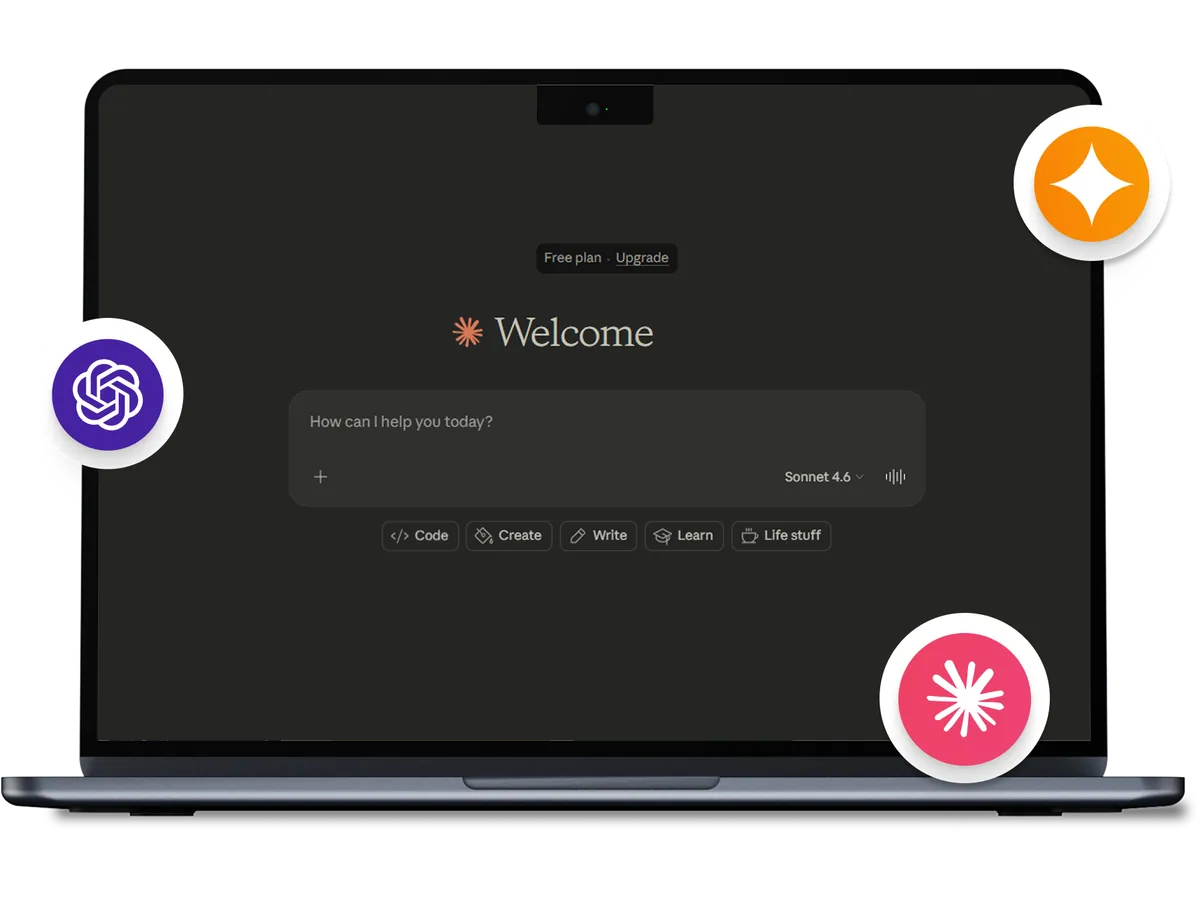 A laptop running an AI assistant connected to Zulu